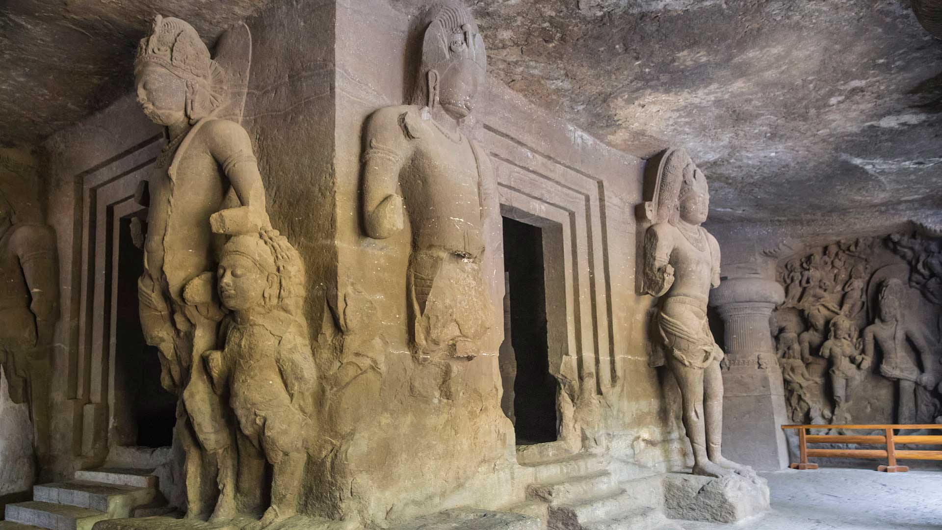 The Elephanta Island cave temples, a Unesco World Heritage Site, in Mumbai, India with GeoEx.